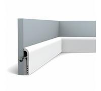 Ledkia Moldura Rodapié Pasacables 2m Bend Blanco