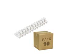 LEDKIA Pack 10 unidades de Clema Regleta de 12 Conectores de Cable Eléctric