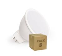 LEDKIA Pack 5 Bombillas LED GU5.3 6W 550 lm MR16 No Flicker 3000K Blanco Cá