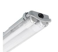 Ledkia Pantalla Estanca LED Slim dos Tubos LED 60 cm IP65 Conexión un Lateral