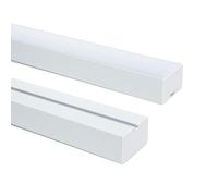 LEDKIA Perfil Aluminio Colgante XL para Tira LED hasta 45 mm Blanco 2 m Bla