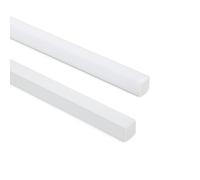 LEDKIA Perfil Aluminio Esquina Triangular 2m para Tira LED hasta 10mm Blanc