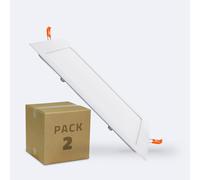 Ledkia Placa LED 18W Cuadrada SuperSlim Corte 205x205 mm Pack de 2 Unidades 4000K Blanco Neutro 4000k neutral white