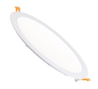 Ledkia Placa LED 24W Circular SuperSlim Corte Ø 280 mm 3000K Blanco Cálido 4000k neutral white