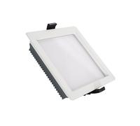 Ledkia Placa LED 24W Cuadrada Regulable Dim To Warm Corte 135x135 mm Blanco White