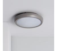 LEDKIA LIGHTING Plafón Circular para Exterior Ø300 mm IP65 Curio Gris Gris E27