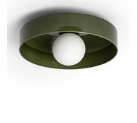 LEDKIA Plafón de Techo Cristal Elva S Verde