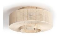 LEDKIA Plafón de Techo de Cuerda de Algodón Alma M Beige | Ideal para Cocina, Comedor, Habitación