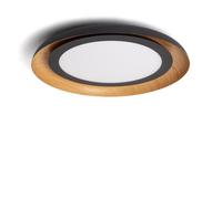 LEDKIA Plafón de Techo LED 30W Acero Garter Negro Mate | Ideal para Cocina, Comedor, Habitación