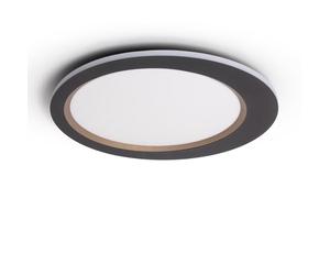 LEDKIA Plafón de Techo LED 40W Acero Taska Negro