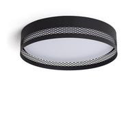 Ledkia Plafón de Techo LED 40W Metal Saska L Negro Mate Matte black