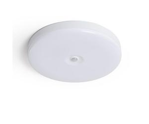 LEDKIA Plafón LED 18W Circular Ø290 mm con Sensor de Movimiento PIR Blanco