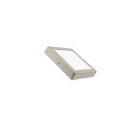 Ledkia Plafón LED 18W Cuadrado Metal 225x225 mm Silver