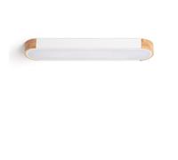 LEDKIA Plafón LED 18W Madera y Aluminio 140x650 mm CCT Seleccionable Dari L | Ideal para Cocina, Comedor, Habitación