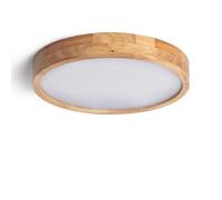 LEDKIA Plafón LED 20W Circular Madera Ø400 mm CCT Seleccionable Kayu Madera