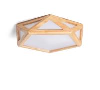 LEDKIA Plafón LED 20W Madera CCT Seleccionable Altigen Madera | Ideal para Cocina, Comedor, Habitación