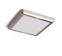 LEDKIA Plafón LED 24W Cuadrado Metal 300x300 mm Design Silver 3000K Blanco