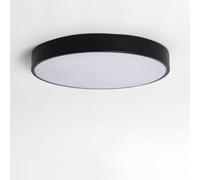 LEDKIA Plafón LED 30W Circular Metal Ø400 mm CCT Seleccionable Hidria Negro