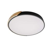 LEDKIA Plafón LED 36W Circular Madera y Aluminio Ø500 mm CCT Seleccionable