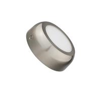 LEDKIA Plafón LED 6W Circular Metal Ø120 mm Design Silver 3000K Blanco Cál