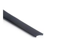 LEDKIA Tapa 10 metros para Perfil de Aluminio Negro traslúcido