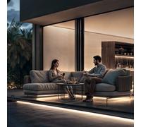 Ledkia Tira LED Exterior Solar 3.7V DC 30LED/m 5m IP65 Ancho 8mm Corte cada 3cm 4000K Blanco Neutro