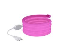 Ledkia Tira Neón LED Regulable 220V AC 120 LED/m Circular 360 Rosa IP67 a Medida Corte cada 100 cm