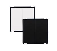 LEDKIA Toma Doble Tapa Ciega Modern Negro