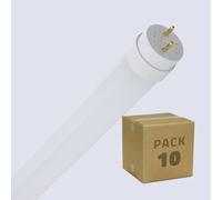 Ledkia Tubo LED T8 Cristal 120cm Conexión un Lateral 18W 160lm/W (Pack 10 un) 3000K Blanco Cálido No