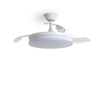 LEDKIA Ventilador de Techo con luz Silencioso DC aspas retráctiles Dalori E