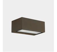 Leds C4 Aplique Ip65 Nemesis Led 90*220mm Led 17.5naw Sw 2700-3200-4000k On-off Marrón