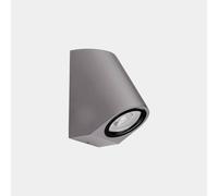 LEDS-C4 aplique LED para exterior Eko Inclined, gris, ancho 7 cm, aluminio