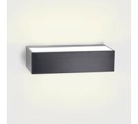 LEDS C4 Ara, lámpara exterior - 24,8 W, luz blanca cálida, 1388 lúmenes, IP66, color gris