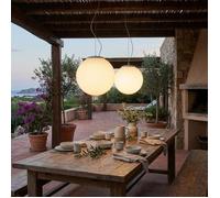 Leds C4 Baliza Chillout Ip44 Cisne Pendant Ø300mm E27 15w Blanco 1114lm