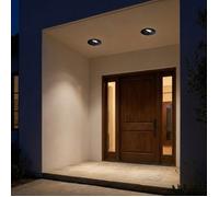 Leds C4 Downlight Ip66 Dako Adjustable Ø200mm Led 20 Blanco Cálido - 3000k On-off Negro 1821lm