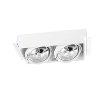 LEDS C4 Downlight Multidir Double LED 299Mm Trimless 100W Negro IP23