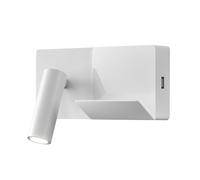 LEDS-C4 E-Lamp Mini aplique de pared LED blanco/blanco