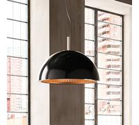 LEDS-C4 Lámpara colgante LED, negro-oro, acero, Ø 100 cm