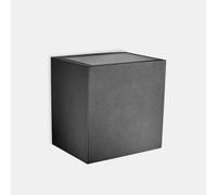 LEDS C4 Lámpara de pared Afrodita - 13,9 W, luz cálida, 360 lúmenes, IP65, color gris