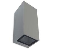 LEDS C4 Lámpara de pared Afrodita - 16 W, 81 lm, IP55, color gris