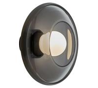 Leds C4 Trip Glass - Aplique De Pared Interior E14 Aluminio Negro Y Cristal