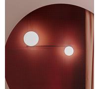 LEDS-C4 Lámpara de techo LED Spark Doble longitud 132,2 cm Cristal CCT