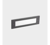 LEDS C4 Micenas: Lámpara de pared, luz neutra, 325 lúmenes, IP44, color gris