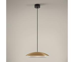 LEDS-C4 Noway Big atenuable, descentrada, oro mate