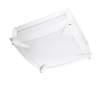 LEDS·C4 Plafón de Techo IP44 Resistente al Agua para Baño, E27 60W, Iluminación Interior, Diseño Moderno, Blanco