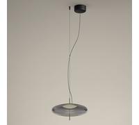 LEDS-C4 Plat colgante LED descentrada gris humo
