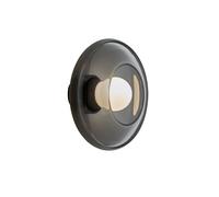 LEDS C4 Trip Glass - Aplique de Pared Interior E14 Aluminio Negro y Cristal