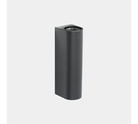 LedsC4: Aplique LED exterior, grado de protección IP66, doble emisión, 15W, luz cálida 2700K, control DALI-2, aluminio gris urbano. Ideal para fachadas y terrazas, 747 lúmenes, diseño moderno y resist
