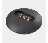LedsC4 Lámpara exterior Soul, 195 mm - Iluminación eficiente y moderna, 417 lúmenes, 3000K, aluminio y vidrio, acabado gris urbano. Ideal para jardines y terrazas