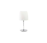 LedsC4 Sobremesa Flavia Interior Cromo Opal - Lámpara decorativa moderna, fabricada en aluminio y acero, personalizable con bombilla. Diseño elegante y funcional para el hogar